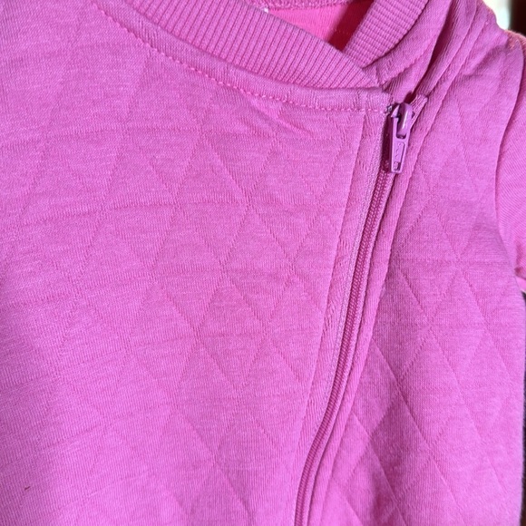 PL Baby by Petit Lem Pink Quilted Cotton Footie Size 3 Mths - Picture 2 of 7